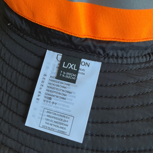 NWT - Brixton Builders Reversible Packable Bucket Hat - Size L/XL - Picture 5 of 6